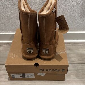 BearPaw Tan Suede Winter Boots
